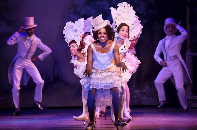 Adrienne Warren and the company of Shuffle Along. Photo by Julieta Cervantes